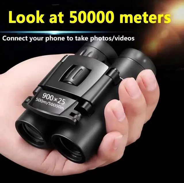 Alt view image 4 of 5 - 900x25 High-Power HD Binoculars Portable Outdoor Travel Concert Low-Light Night Vision with Phone Adapter for Photo/Video Recording