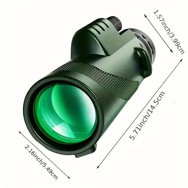 Alt view image 7 of 7 - 80x100 Zoom Monocular Telescope HD High-Power for Outdoor Low-Light Conditions, Portable Zoom Scope for Birdwatching Travel Concerts