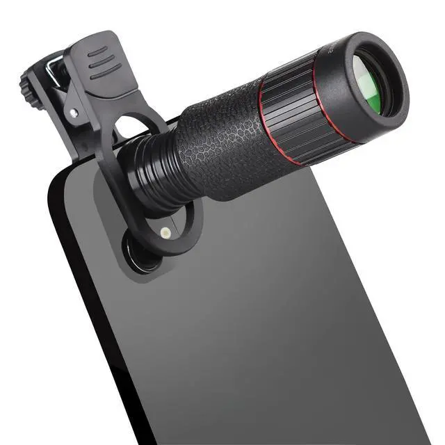 Alt view image 2 of 7 - 32x Telephoto Phone Telescope Zoom Lens HD Concert Viewing & Shooting Gear, Portable High-Power with Phone Adapter for Outdoor Birdwatching Travel