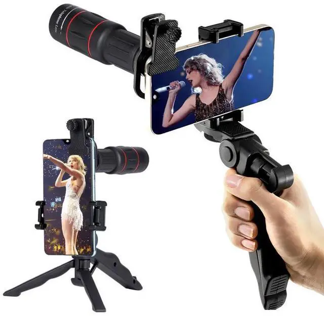 Main image of 64x High-Power Phone Telephoto Lens HD Concert Camera Telescope, Portable External Lens for Mobile Photography, Zoom in for Stage Close-ups
