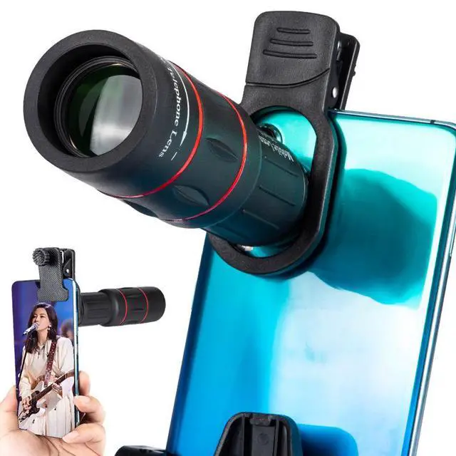 Alt view image 4 of 6 - 64x High-Power Phone Telephoto Lens HD Concert Camera Telescope, Portable External Lens for Mobile Photography, Zoom in for Stage Close-ups