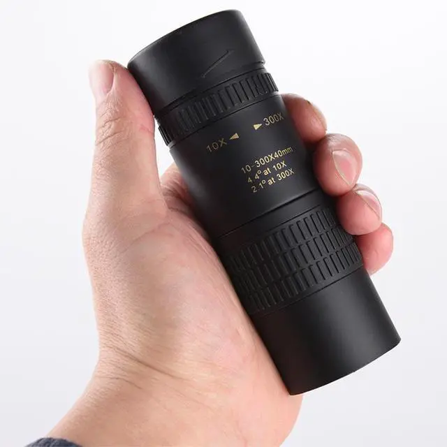 Alt view image 2 of 5 - Zoom 10-300X40 High-Power HD Portable Monocular Telescope with Phone Adapter, Men's Gift for Concert Birdwatching & Long-Distance Shooting