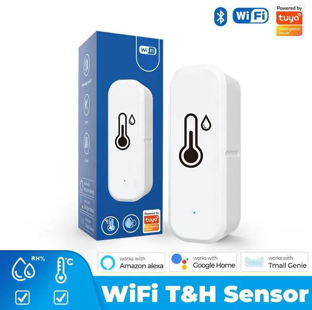 Alt view image 2 of 7 - WiFi Wireless Temperature Humidity Sensor Smart Indoor Thermometer Hygrometer Detector for Home, APP Remote Monitoring