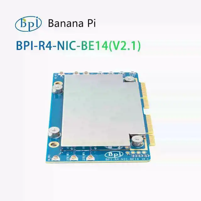 Alt view image 3 of 5 - Banana Pi BPI-R4 WiFi 7 Module BPI-R4-NIC-BE14, MediaTek MT7995AV, for BPI-R4 Router Board - BE14(V2.1)