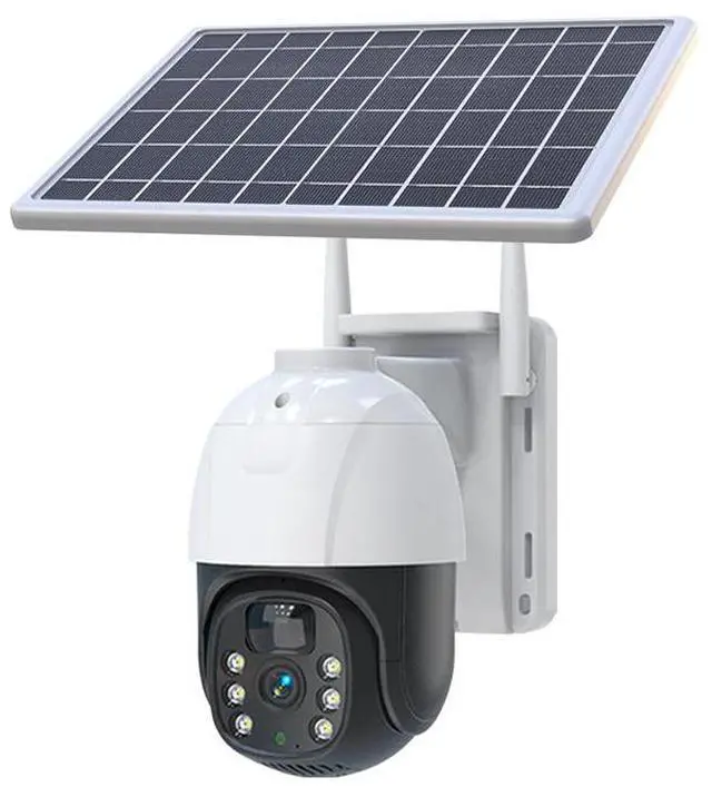 Alt view image 7 of 7 - V380 Solar Security Camera 4G/WiFi Outdoor Wireless, Full-Color Night Vision, Pan/Tilt, Two-Way Audio, IP66, Remote View via App