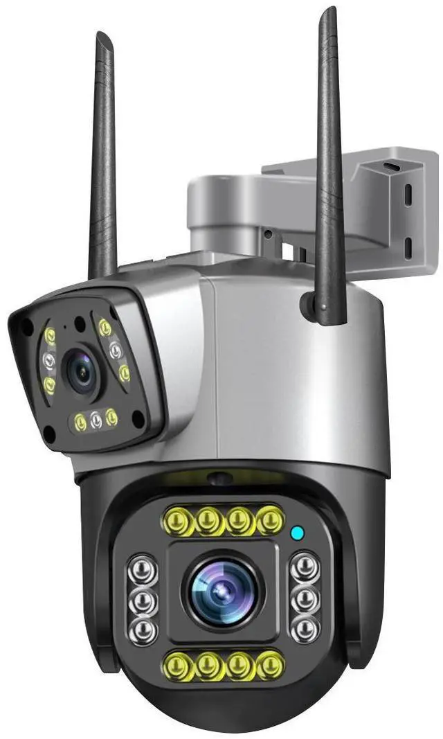Main image of V380 Dual-Lens Security Camera 4MP WiFi PTZ, Full-Color Night Vision, AI Auto Tracking, Two-Way Audio, Indoor/Outdoor Surveillance(SD Card Not Included)