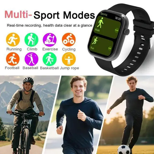 Alt view image 4 of 7 - G20 Smart Watch Bluetooth Call, Step Counter, Heart Rate/Sleep Monitor, Fitness Tracker