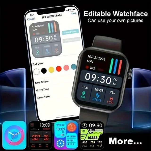 Alt view image 6 of 7 - G20 Smart Watch Bluetooth Call, Step Counter, Heart Rate/Sleep Monitor, Fitness Tracker