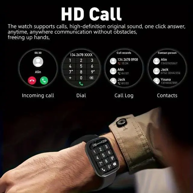 Alt view image 7 of 7 - G20 Smart Watch Bluetooth Call, Step Counter, Heart Rate/Sleep Monitor, Fitness Tracker