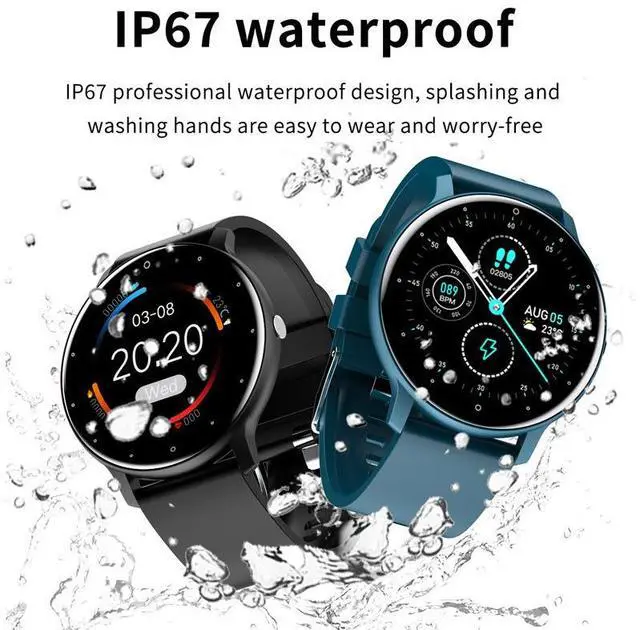 Alt view image 5 of 5 - ZL02 Smart Sports Watch Bluetooth Call, Heart Rate/SpO2/BP/Sleep Monitor, Voice Assistant