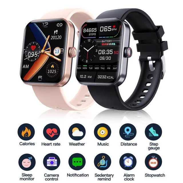 Alt view image 4 of 4 - F57L Smart Watch 1.91" HD IPS Display, Waterproof, Heart Rate / Blood Pressure / Blood Oxygen Monitor