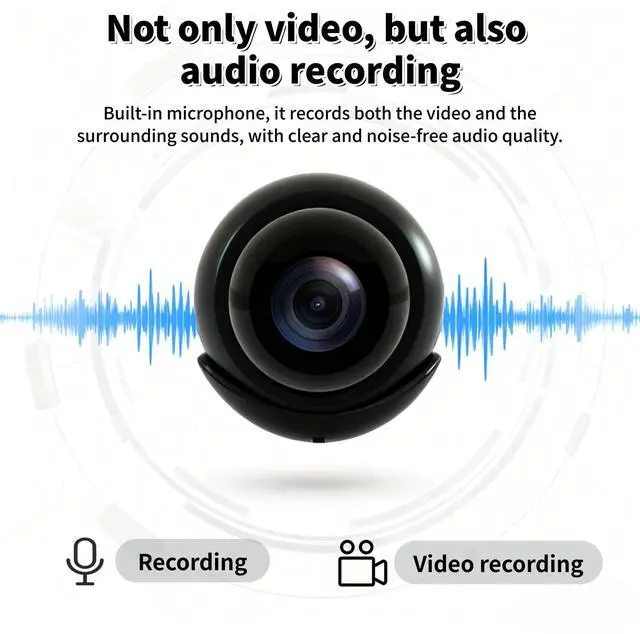 Alt view image 5 of 7 - X5 HD Wireless WiFi Security Camera Night Vision, Home/Outdoor Surveillance, Two-Way Audio, Motion Detection, Remote Viewing via App - black