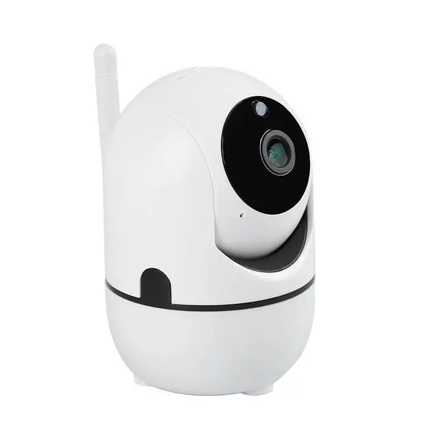 Alt view image 7 of 7 - Single-Antenna Minion-Shaped Smart WiFi Security Camera Infrared HD Night Vision, Wireless Home Surveillance, Motion Detection, Two-Way Audio - white