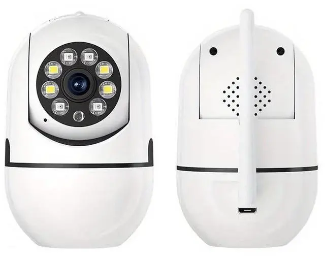 Main image of Single-Antenna Minion-Shaped Smart WiFi Security Camera Infrared HD Night Vision, Wireless Home Surveillance, Motion Detection, Two-Way Audio - white