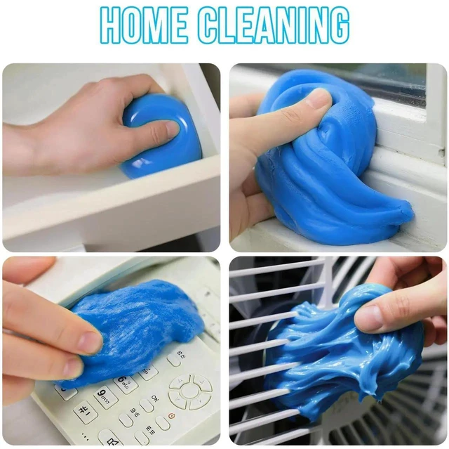 Alt view image 6 of 7 - Car Cleaning Gel + Detail Fluff Brush, Car Clean Detailing Putty, Universal Car Interior Cleaner Slime, Car Putty Auto Detailing Tools Accessories, Dust Remover Perfect Cleaning Kit Supplies