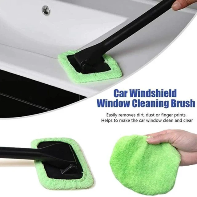 Alt view image 5 of 7 - redpepper 3-Pack Microfiber Car Windshield Wiper Cleaning Brush, Window Glass Cleaner Tool, Reusable Auto Detailing Kit, Random color