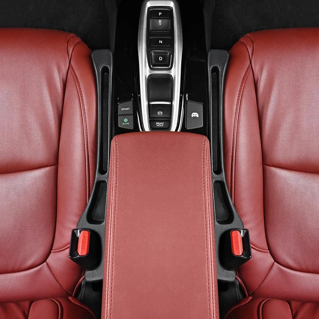Alt view image 2 of 7 - Car Seat Accessories, Car Seat Gap Filler, Car Organizers and Storage with Phone Holder, Car Interior Accessories Fit Sedan SUV Truck -2PCS Black