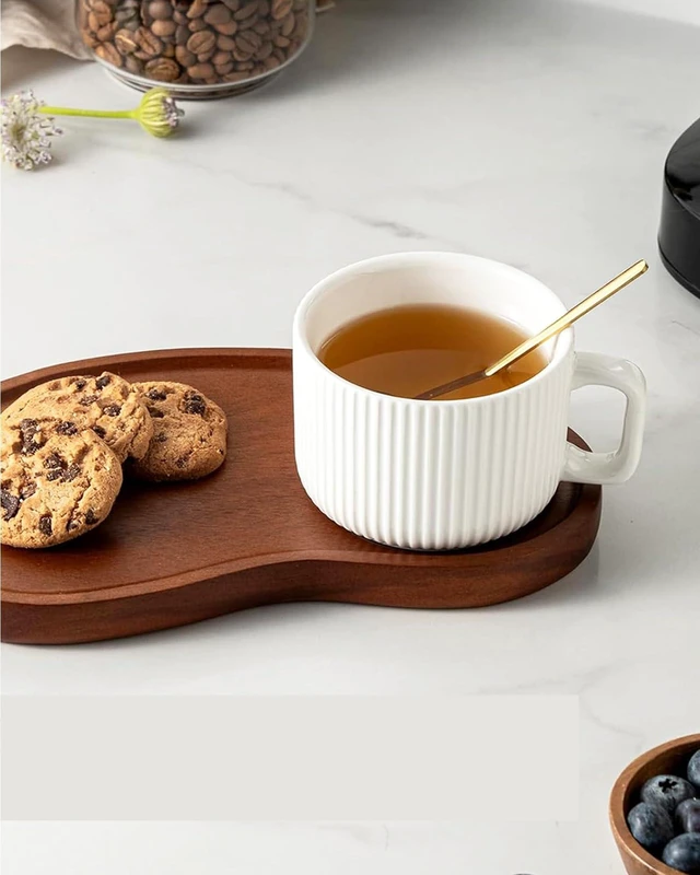 Alt view image 3 of 7 - 4 PCS Coffee Spoons, 5.9 Inches Stainless Steel Long Handle Spoon for Dessert Ice Cream Sugar Tea Latte, Hot Chocolate Cake Stirring Spoons (4, gold)