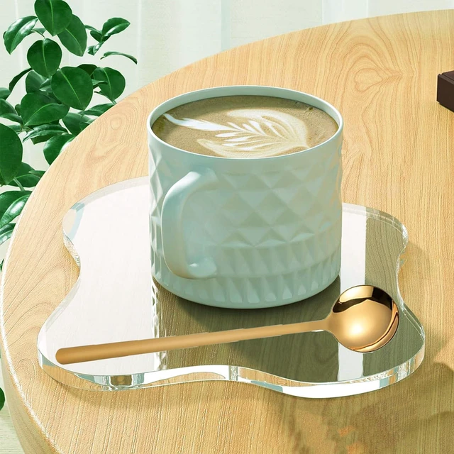 Alt view image 5 of 7 - 4 PCS Coffee Spoons, 5.9 Inches Stainless Steel Long Handle Spoon for Dessert Ice Cream Sugar Tea Latte, Hot Chocolate Cake Stirring Spoons (4, gold)