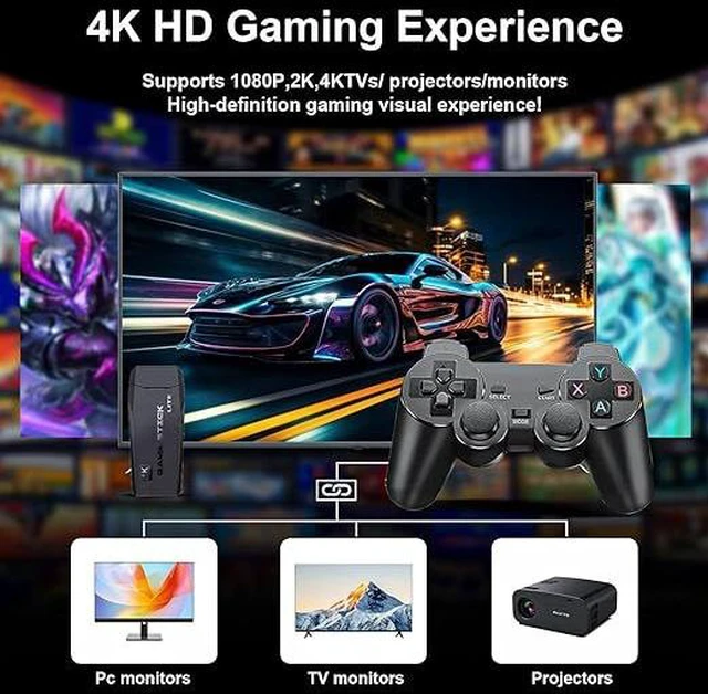 Alt view image 4 of 5 - M8 Game Console TV Connection with Dual Joysticks, Retro HDMI HD Game Box for Home (64G)