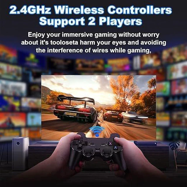 Alt view image 5 of 5 - M8 Game Console TV Connection with Dual Joysticks, Retro HDMI HD Game Box for Home (64G)