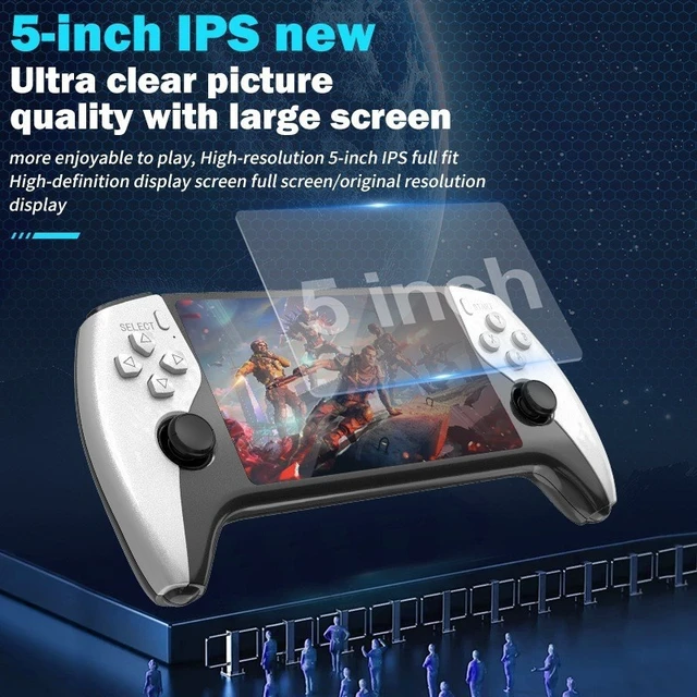 Alt view image 2 of 7 - SF3500 Handheld Game Console 5-Inch Retro Arcade Portable with 64G Storage & Dual Joysticks