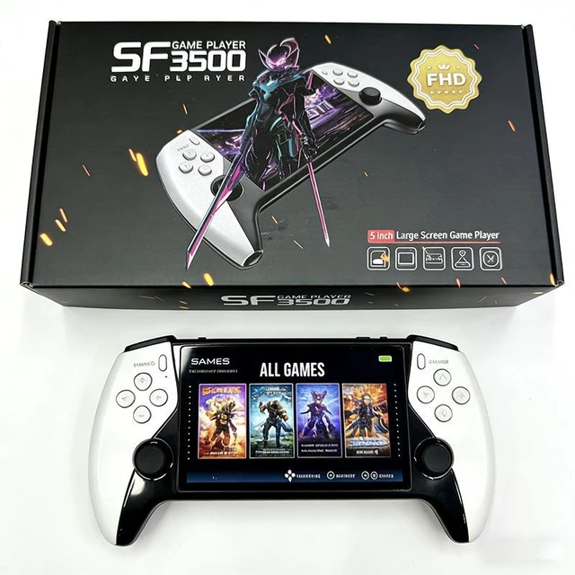 Main image of SF3500 Handheld Game Console 5-Inch Retro Arcade Portable with 64G Storage & Dual Joysticks