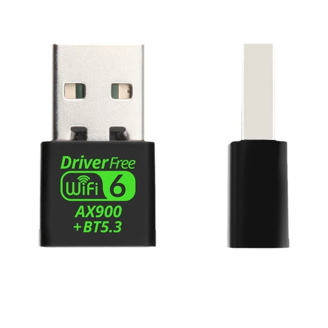 Alt view image 2 of 7 - AX900M Wireless Network Card WiFi 6 Driver-Free Mini Wireless Receiver, 5G Dual-Band Bluetooth Adapter 2-in-1