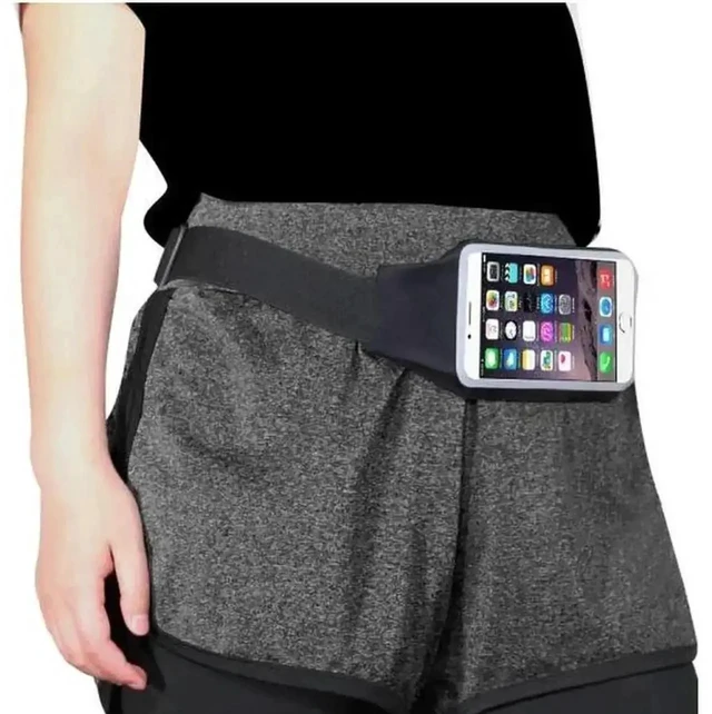 Alt view image 2 of 5 - Outdoor Running Waterproof Waist Bag Mobile Phone Holder Belt Jogging Gym Fitness Touch Screen Sport Accessories- black