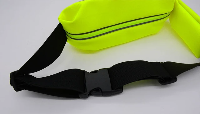 Alt view image 6 of 7 - Outdoor Running Waterproof Waist Bag Mobile Phone Holder Belt Jogging Gym Fitness Touch Screen Sport Accessories- Fluorescent green
