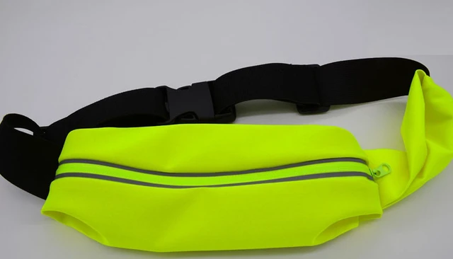 Alt view image 4 of 7 - Outdoor Running Waterproof Waist Bag Mobile Phone Holder Belt Jogging Gym Fitness Touch Screen Sport Accessories- Fluorescent green