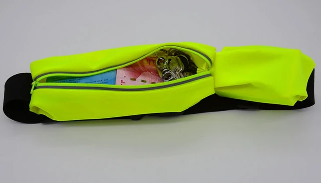 Alt view image 7 of 7 - Outdoor Running Waterproof Waist Bag Mobile Phone Holder Belt Jogging Gym Fitness Touch Screen Sport Accessories- Fluorescent green