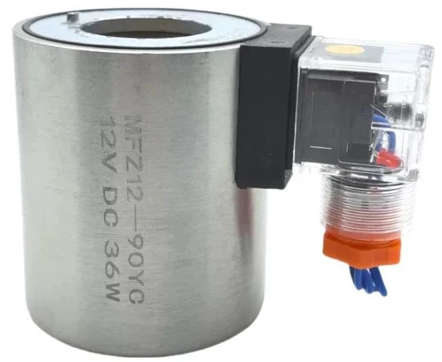 Alt view image 2 of 2 - MFZ12-90YC DC12V Solenoid Valve Coil 36W, 31.5mm Inner Hole, 75mm Height, Solenoid Directional Valves