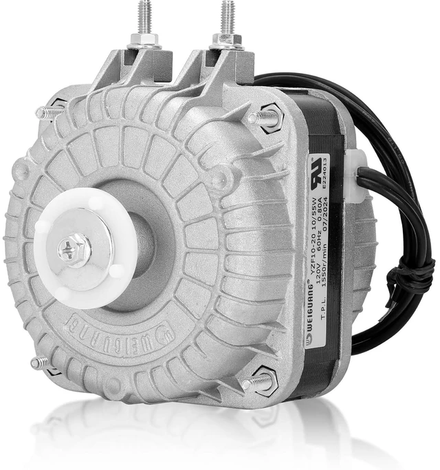 Main image of YZF10-20 Fan AC Motor 120V, 10/55W, 0.8A, 60Hz, 1550RPM, Shaded Pole Condenser Motor for Refrigeration Equipment Radiator Evaporator Freezer