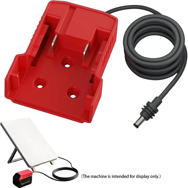 Main image of DC5521 Male Starlink Mini Battery Adapter for Milwaukee M18 Battery 16AWG, Portable Outdoor Camping RV Power Supply