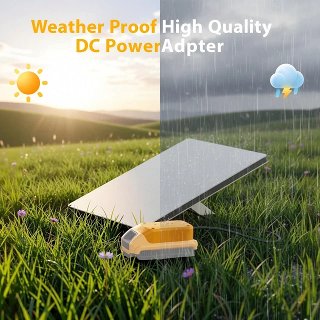 Alt view image 5 of 7 - DC5521 Male Starlink Mini Battery Adapter for Dewalt 20V Battery 18AWG Pure Copper, Portable Outdoor Camping RV Power Supply, Plug-and-Play