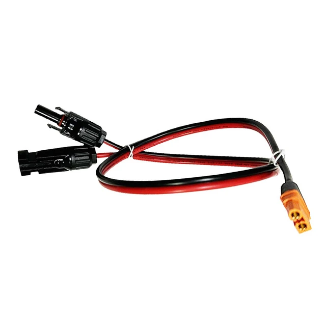 Alt view image 2 of 7 - Solar to XT60i Charge Extension Cable 6FT, Solar Connectors to XT60i Adapter for Portable Power Stations & Solar Generators (12AWG 4.92FT)