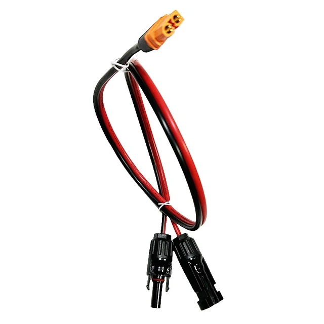 Alt view image 3 of 7 - Solar to XT60i Charge Extension Cable 6FT, Solar Connectors to XT60i Adapter for Portable Power Stations & Solar Generators (12AWG 4.92FT)