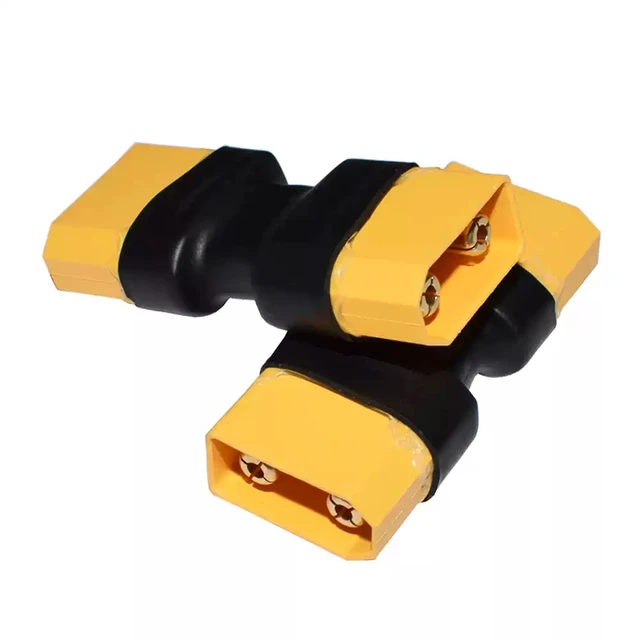 Alt view image 2 of 6 - 2Pcs XT90 Male to Male Adapter Connectors 30A Rated, Pure Copper Thickened, Amass Terminals, XT90 Conversion Cable