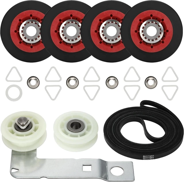 Main image of 4392067 Dryer Repair Kit with W10837240 Dryer Idler Pulley, Fit for whirlpool Cabrio maytag Bravos XL kenmore Dryer, Includes WPW10314173 Drum Roller, 661570V Belt, 279640 Idler Pulley