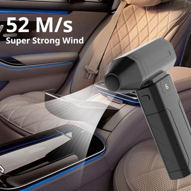 Alt view image 2 of 7 - X8 Violent Turbo Fan High-Speed Brushless Motor, Mini Portable Handheld Wireless Blower, Multi-Function for Outdoor Dust Cleaning/Cooling/Fire Starting