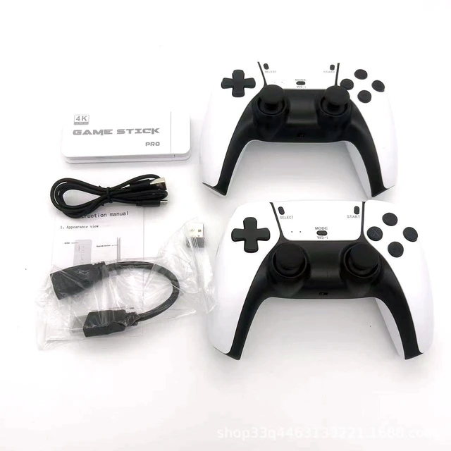 Alt view image 5 of 6 - M15 Game Console HD Cross-Border Retro Arcade, Home TV Console with 2.4G Wireless Controllers, Family Version 64G