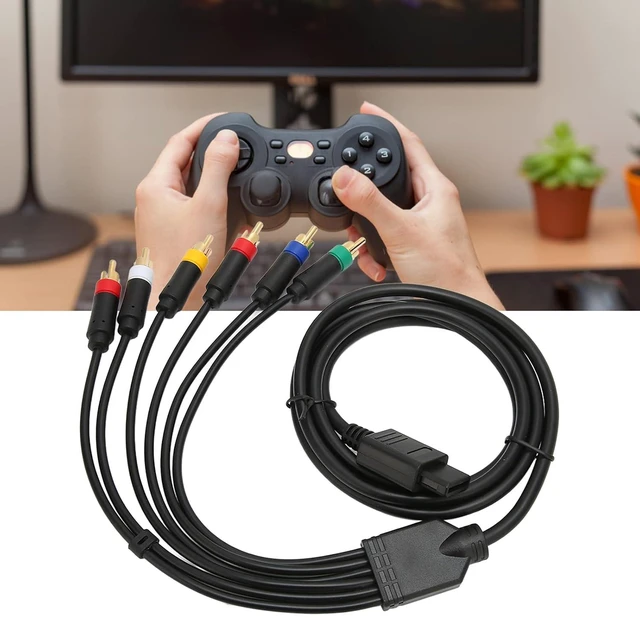 Alt view image 6 of 7 - RGBS AV Cable for PS1/PS2/PS3 RGB + Sync Monitor Cable with Stereo Audio