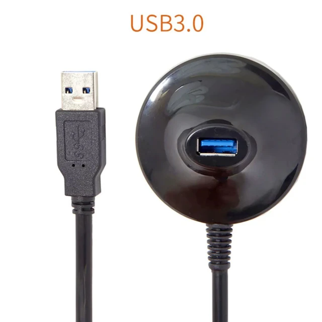 Alt view image 4 of 7 - 5FT/1.5M High-Speed USB 3.0 Male to Female Extension Cable with Base Stand, Data Cord for PC to Keyboard/U Disk/Mouse, 1.5M