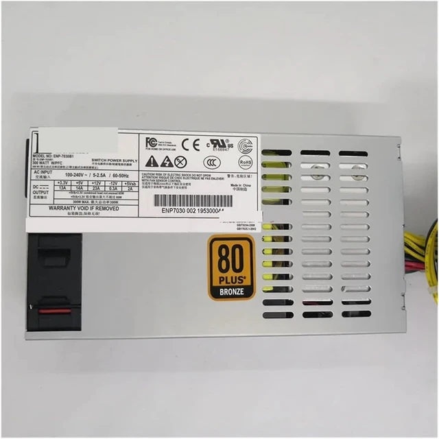 Alt view image 2 of 3 - ENP-7030B1 Silent Flex 1U Power Supply 300W, Flex ATX, for ITX/NAS/Server Chassis (Power Cord Included)