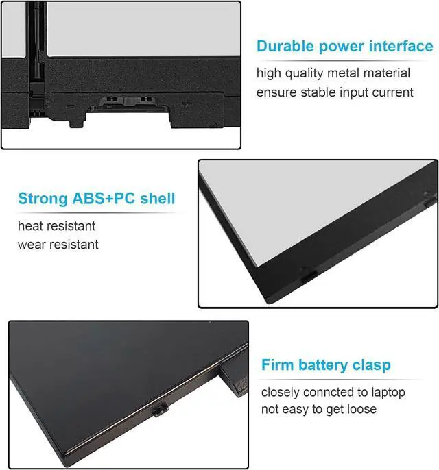 Alt view image 9 of 12 - LXHY 68Wh 4GVMP Laptop Battery Replacement for Dell Latitude 5500 5400 Precision 3540 Inspiron 7590 7591 7791 2-in-1 P84F P84F001 P42E P42E001 P98G001 P80F P80F001 C5GV2 H82T6 W8GMW RF7WM X77XY 7.6V