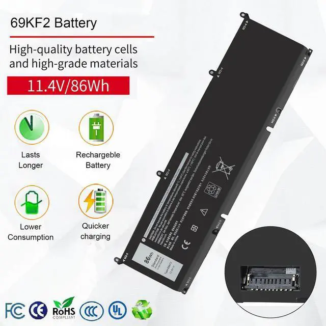 Alt view image 7 of 10 - LXHY 86Wh 69KF2 Battery for Dell XPS 15 9500 9510 9520 Precision 5550 5560 5570 Alienware M15 M17 R3 R4,G15 5510 5511 5515 5520 5521,G7 7500,Inspiron 7510 7610 P87F P91F P45E M59JH 8FCTC 70N2F 11.4V