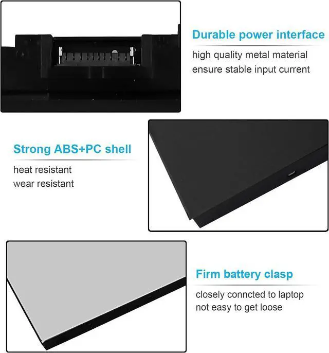 Alt view image 10 of 14 - LXHY 97Wh Type NYFJH 11.4V Laptop Battery Replacement for Dell Precision 7530 7540 7730 7740 P34E P34E001 P34E002 P74F P74F001 P74F002 451-BCGI 0WNRC 00WNRC GW0K9 0GW0K9 6-Cell