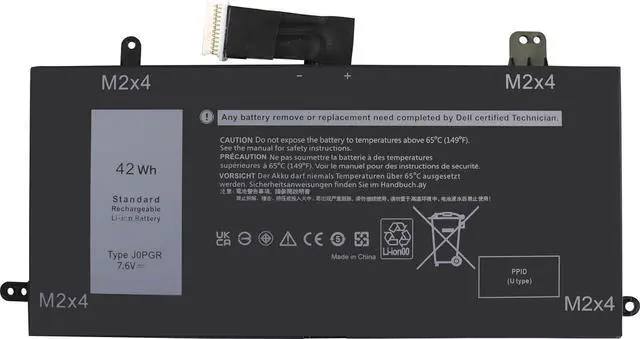 Alt view image 8 of 14 - LXHY Laptop Battery Replacement for Dell Latitude 12 5285 E5285 5290 2-in-1 Series T17G T17G001 T17G002 Tablet Notebook 1WND8 0J0PGR JOPGR 0RDYCT RDYCT X16TW NOT (MB991LL MC375LL MD314 MC724LL)