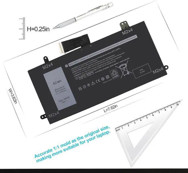 Alt view image 11 of 14 - LXHY Laptop Battery Replacement for Dell Latitude 12 5285 E5285 5290 2-in-1 Series T17G T17G001 T17G002 Tablet Notebook 1WND8 0J0PGR JOPGR 0RDYCT RDYCT X16TW NOT (MB991LL MC375LL MD314 MC724LL)